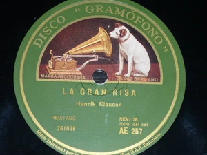 INGLES 78 rpm RECORD Gramofono HENRIK KLAUSEN / BURT SHEPARD La Gran Risa /... - Imagen 1 de 2