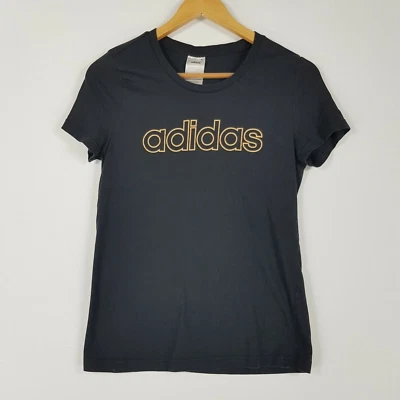 Adidas Girls Size 13-14 Years M Fitted Shaped Logo T-Shirt - Image 1 of 4