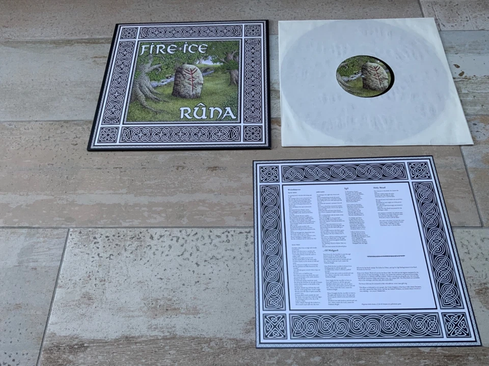 Fire + Ice  Runa  rare vinyl LP 2012  DEATH IN JUNE  SOL INVICTUS   FIRE AND ICE - Image 1 of 4