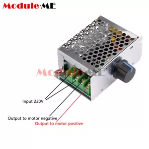 AC220V to DC10-210V 20A PWM Brush Motor Speed Controller Governor Volt Regulator - Picture 1 of 19
