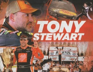 2016 Tony Stewart Bass Pro Shops Bristol Night Race NASCAR Sprint Cup Hero Card