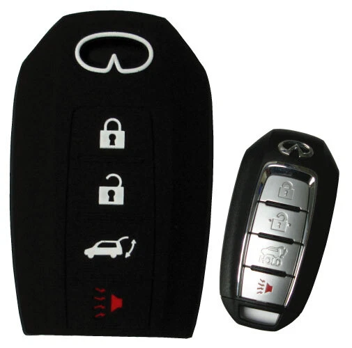 Резиновый брелок для дистанционного открывания дверей без ключа для Infiniti 2021 2022 2023 Q50 Q60 - Изображение 1 из 1