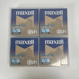 4 Stück NEU MAXELL DLT BAND 1/2" 15/30GB Offener Karton - Bild 1 von 5