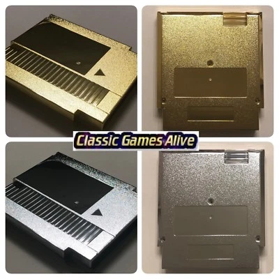 Estuche de juego NES The Legend of Zelda con carcasa - dorado o astilla platino (chapado en metal) Foto 1 de 3