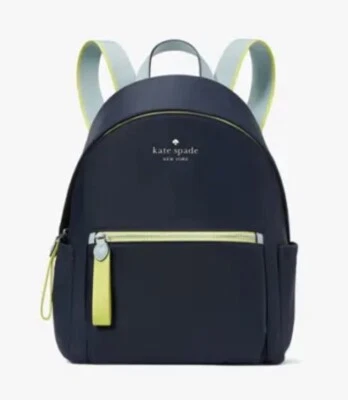 Mochila Blazer Kate Spade New York Chelsea Mediana Para Mujer Moda Nailon Azul Foto 1 de 4