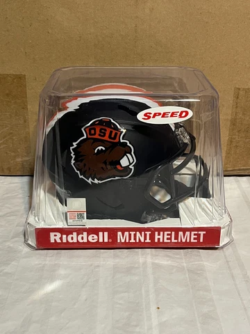 Oregon State Beavers NCAA Riddell Speed Black Throwback Alternate Mini Helmet Cover