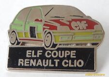 Ancien PIN'S : ELF Coupé RENAULT Clio - E.B.C. FRANCE Série Voitures de course