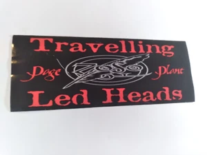 Led Zeppelin - Page Plant Travelling Led Heads Bumper Sticker - 90s Unused Zoso - Picture 1 of 2