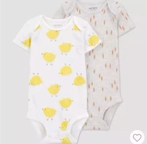 Carter's Just One You Baby 2er-Pack Osterchips & Karotten Bodys 6M - Bild 1 von 3
