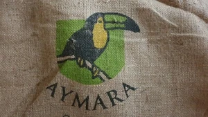 Kaffeesack PERU MOTIV AYMARA JUTESACK SACK DEKO WINTERSCHUTZ - Bild 1 von 3