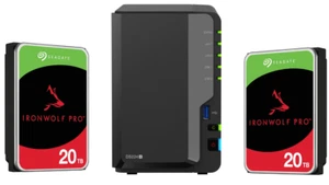 NEW Synology DiskStation DS224+ 2-Bay NAS w/ 40TB (2x 20TB) IronWolf Pro NAS HDD - Picture 1 of 13