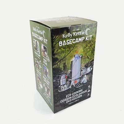 Набор для приготовления пищи Kelly Kettle Ultimate из нержавеющей стали с большим основанием для лагеря - Изображение 1 из 4