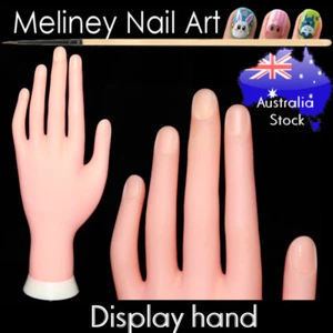 Model Display hand training manicure nail art fake practice finger stand salon - Foto 1 di 3