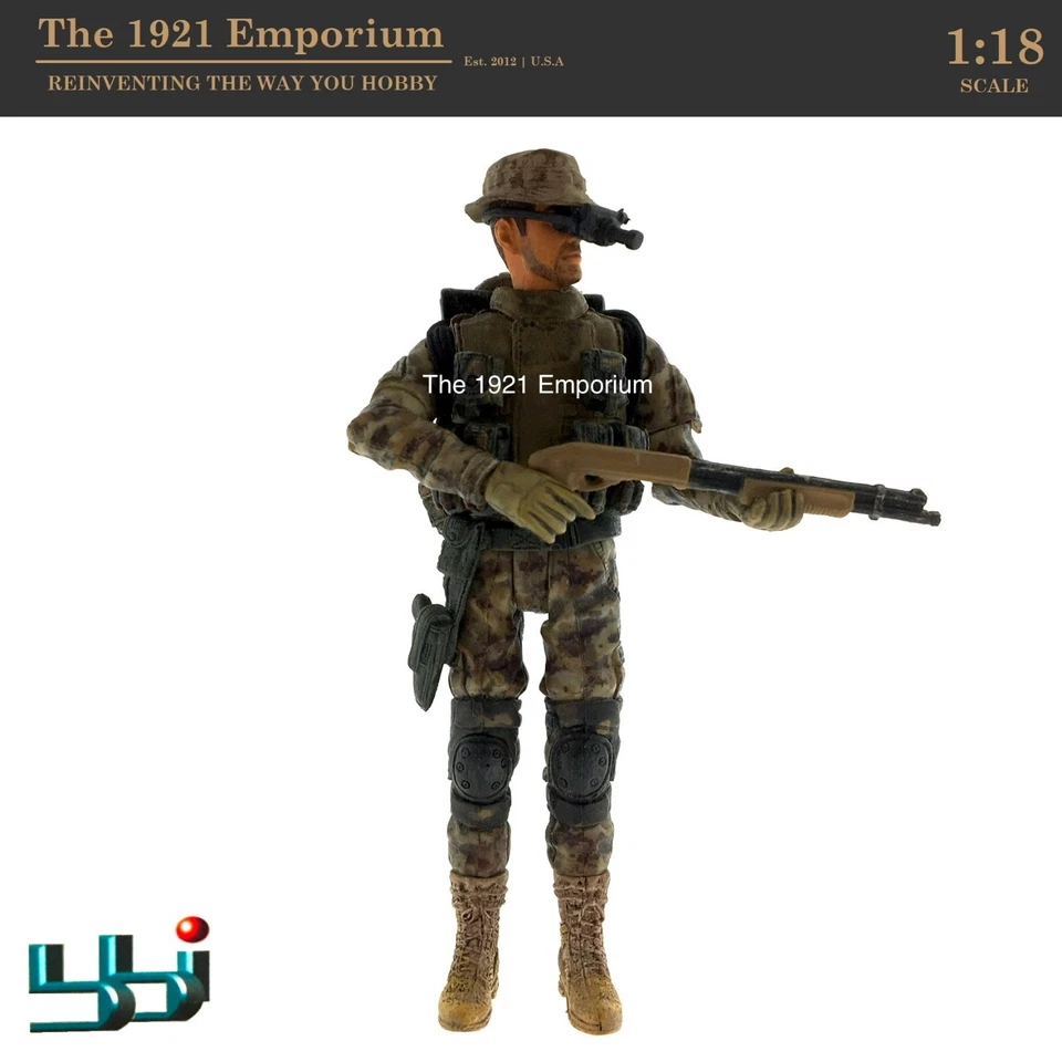 Figura 1:18 Blue Box Toys BBi Elite Force Modern US Marine Corp Desert Recon NVG Foto 1 de 3