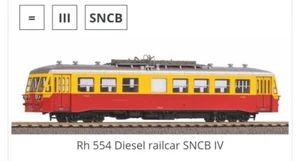 Piko SNCB Brossel Diesel Rail Car 52796 HO Scale DCC Ready - Picture 1 of 5