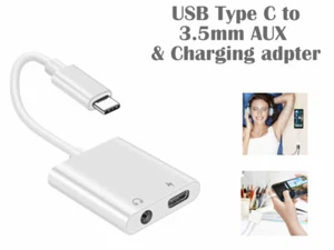 Cable de carga adaptador de audio hembra tipo C macho a 3,5 mm .AUX tipo C para S21 S22 - Imagen 1 de 2