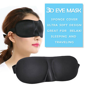 Eye Mask 3D Padded Sleeping Masks Cover Blackout Travel aid Rest Blindfold Shade