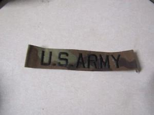 MILITARY PATCH US ARMY NAME TAPE TAG OCP MULTICAM SEW ON WITH US ARMY - Picture 1 of 1