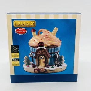 Lemax Chocolate Chalet Sugar N' Spice Cupcake House 2022 Lighted Christmas Shop - Picture 1 of 10