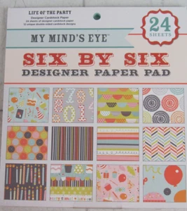 My Minds Eye, 6x6 Designer Paper Pad, Life of the Party, 6X6208 - Picture 1 of 2