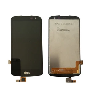 DISPLAY TOUCH SCREEN per LG OPTIMUS K4 K120 K121 K130N 4G LTE NERO VETRO SCHERMO - Foto 1 di 1