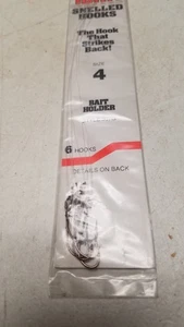Tru Turn Snelled Bait Holder Hooks 4 Size Style 307G Pkg of 6 (D) - Picture 1 of 2