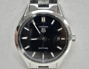 TAG HEUER WV211B-0 Carrera Caliber 5 Date Automatic Men's - Picture 1 of 20