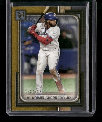 2023 Topps Museum Collection #99 Vladimir Guerrero Jr. Gold 173/299 CJ - Image 1 of 2