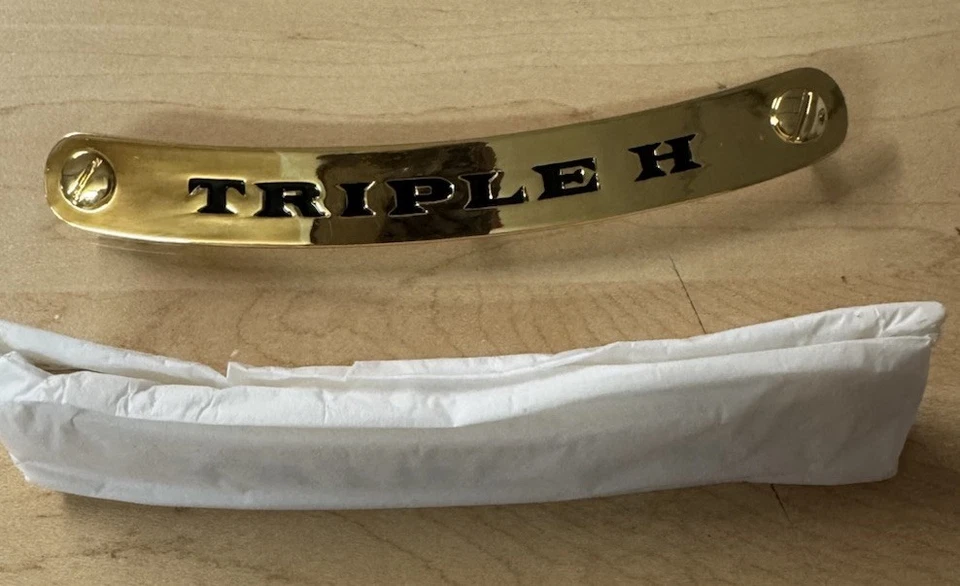 Triple H Nueva Placa de Identificación Adulto WWE Indiscutible Versión 1 Campeonato Réplica Cinturón Foto 1 de 1