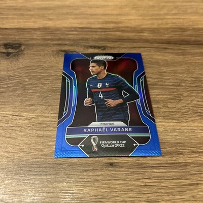 2022 Panini Prizm World Cup Qatar Blue Prizm 272/299 Raphael Varane - Image 1 of 3