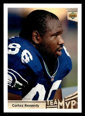 1992 Upper Deck Cortez Kennedy #376 Seattle Seahawks NM! - Image 1 of 2