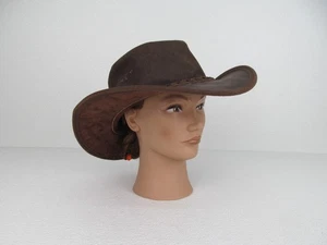 Australian BC Lederhut Herren Gr. L Braun Made In Australia Handmade - Bild 1 von 9