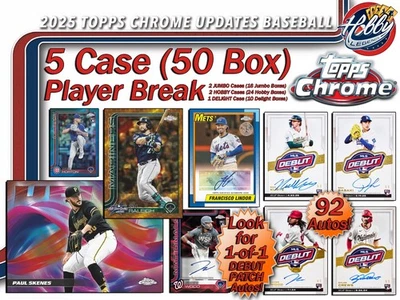 Gleyber Torres DET 2025 Topps CHROME 更新 5 盒(50 盒)玩家 Break#2 — 第 1/4 张图片