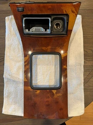 1998-2000 OEM Lexus LS400 XF20 Center Console Gear Shifter Trim Cover Bezel Wood - Image 1 of 4