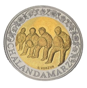 Switzerland 5 francs 2003 UNC Bimetal Farewell to Winter (Chalandamarz) - Picture 1 of 2