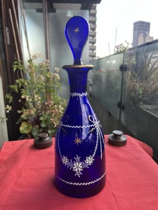 Antique Georgian Cobalt Blue Decanter - Picture 1 of 4