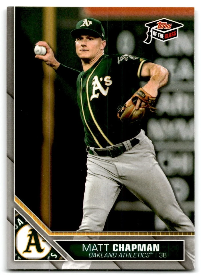 2020 Topps of the Class #84 Matt Chapman Oakland Athletics - Image 1 of 2
