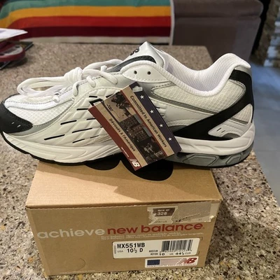 Новый баланс мужчин 551 Athletic теннис обувь белый 10,5 новый в коробке с Ярлыками сделано в Америке - Изображение 1 из 4