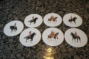 set of seven Pilkington 6" round tile trivet, coaster, decorative plaques - Picture 1 of 11