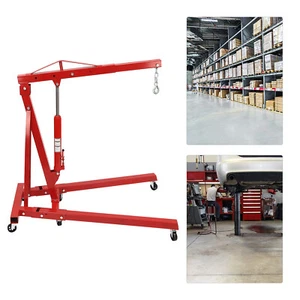 4409LBS 2 TON Heavey Duty Engine Motor Hoist Cherry Picker Shop Crane Lift US - Foto 1 di 23