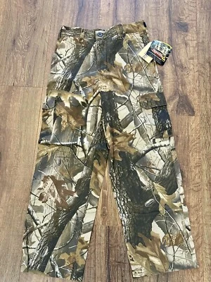 Vintage Outfitters Ridge Realtree Hardwoods Youth Cargo Hunting Pant Large 10/12 - Image 1 of 4