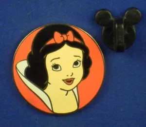 Pin Blancanieves WDW Cast Lanyard Series Pink Circle 2002 # 12802 - Imagen 1 de 4