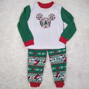 Boys Disney Mickey Mouse Jammies For Your Families Holiday Party Pajamas Size 6 - Picture 1 of 7