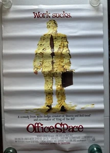 1999 OFFICE SPACE Original Film Poster, 27X40 D/S, JUDGE, LIVINGSTON, ANISTON - Picture 1 of 1