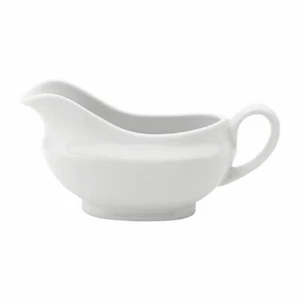 Utopia Titan Sauce Boats in White Porcelain - Dishwasher Safe - 110ml Pack of 6 - Picture 1 of 1