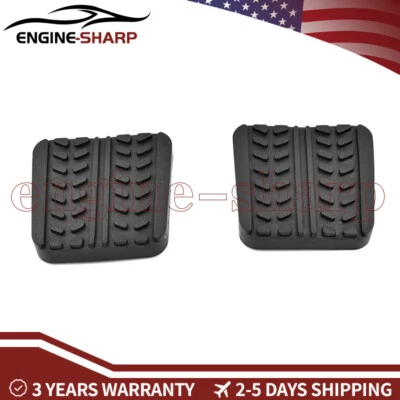 2Pcs Brake Clutch Pedal Pads Cover For Mazda RX-7 323 626 929 B2000 B2200 B2500 Foto 1 de 4