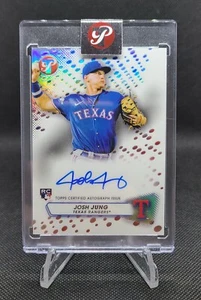 2023 Topps Incontaminato Josh Jung Rifrattore Auto Rookie Incontaminato - Rangers - Foto 1 di 2