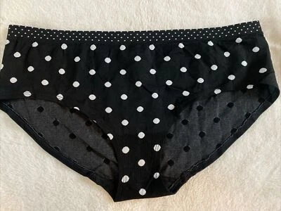 Victoria's Secret Bragas Hiphugger Panty Sin Costuras Negro Lunares XXL 2XL NUEVO CON ETIQUETAS Foto 1 de 4