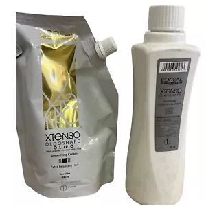 LOreal Xtenso Oleoshape EXTRA widerstandsfähige Creme SCHWARZ 400ml + neutralisierend 495ml - Bild 1 von 1