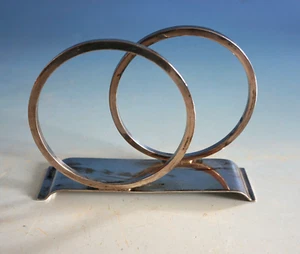 Art Deco Deffner CDE Napkin Holder Napkin Stand Silver Plated (F025-649) - Picture 1 of 5